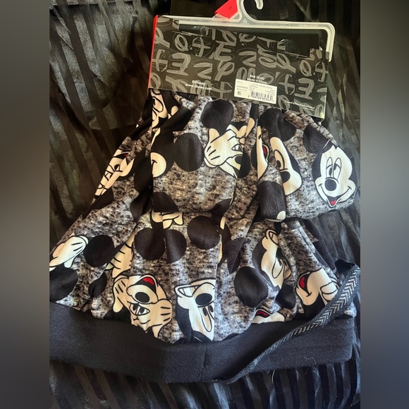 Disney Black and Gray Mickey Mouse Lady Sleep Joggers - Picture 2 of 3